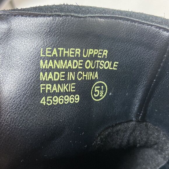 EARTH SHOE LEATHER UPPER SUEDE MANMADE OUTSOLE SHOES SIZE 5.5 BOOTS - Picture 10 of 10